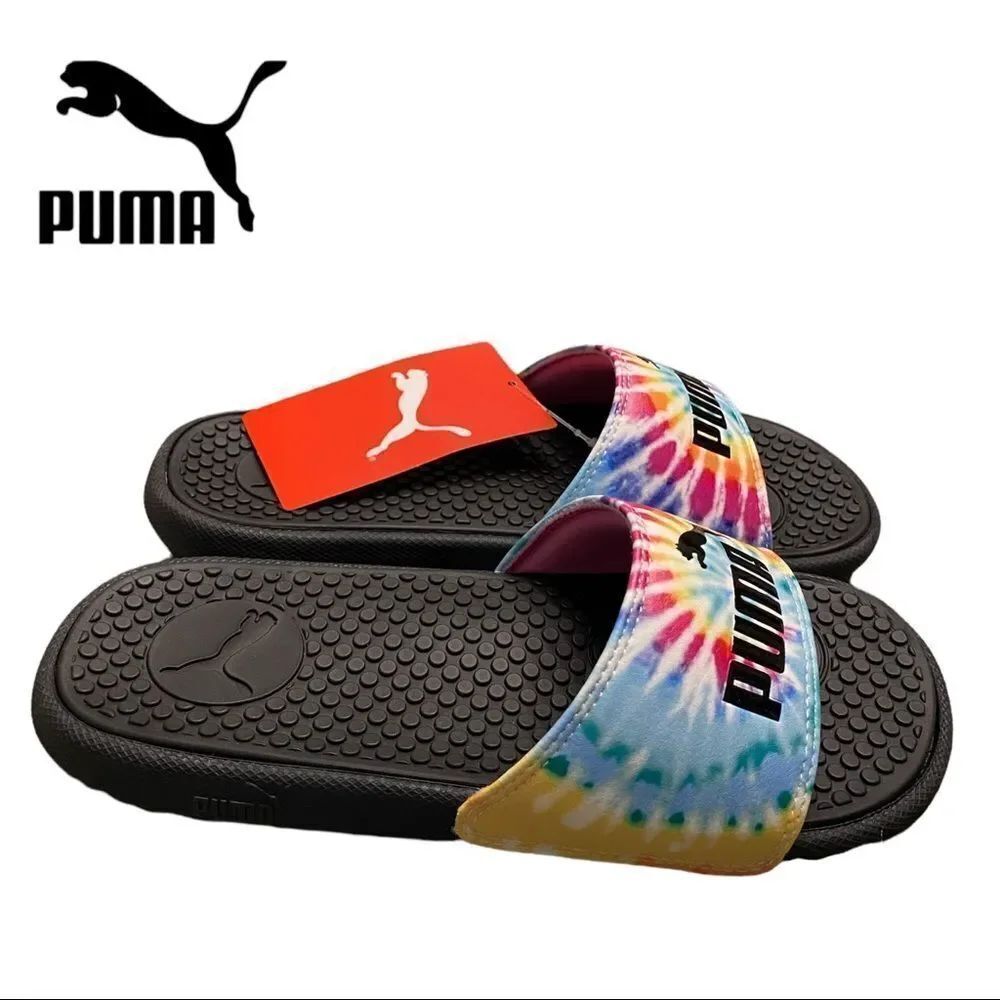 NEW Puma Women's Cool Cat Tie Dye Slide Sandals 6